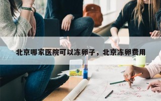 北京哪家医院可以冻卵子，北京冻卵费用