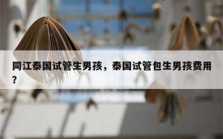 同江泰国试管生男孩，泰国试管包生男孩费用？