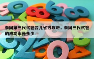 泰国第三代试管婴儿省钱攻略，泰国三代试管的成功率是多少