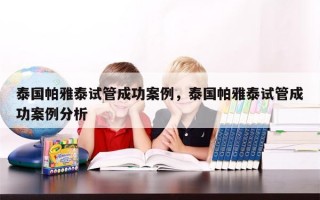 泰国帕雅泰试管成功案例，泰国帕雅泰试管成功案例分析