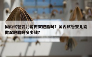 国内试管婴儿能做双胞胎吗？国内试管婴儿能做双胞胎吗多少钱？