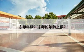 冻卵年级？冻卵的年龄上限？