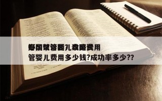 泰国试管婴儿攻略费用
好孕帮诊断？泰国试管婴儿费用多少钱?成功率多少?？