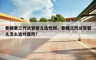 泰国第三代试管婴儿选性别，泰国三代试管婴儿怎么选对医院？