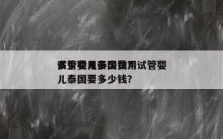 试管婴儿泰国费用
多少费用多少钱？试管婴儿泰国要多少钱？