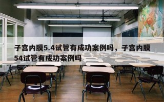 子宫内膜5.4试管有成功案例吗，子宫内膜54试管有成功案例吗