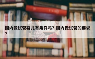 国内做试管婴儿有条件吗？国内做试管的要求？