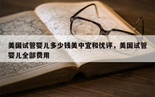 美国试管婴儿多少钱美中宜和优评，美国试管婴儿全部费用